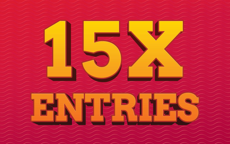 15X Entries Promotion at Riverwalk Casino in Vicksburg, MS