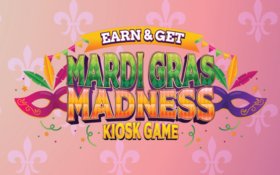 Earn & Get Mardi Gras Madness Kiosk Game at Riverwalk Casino in Vicksburg, MS