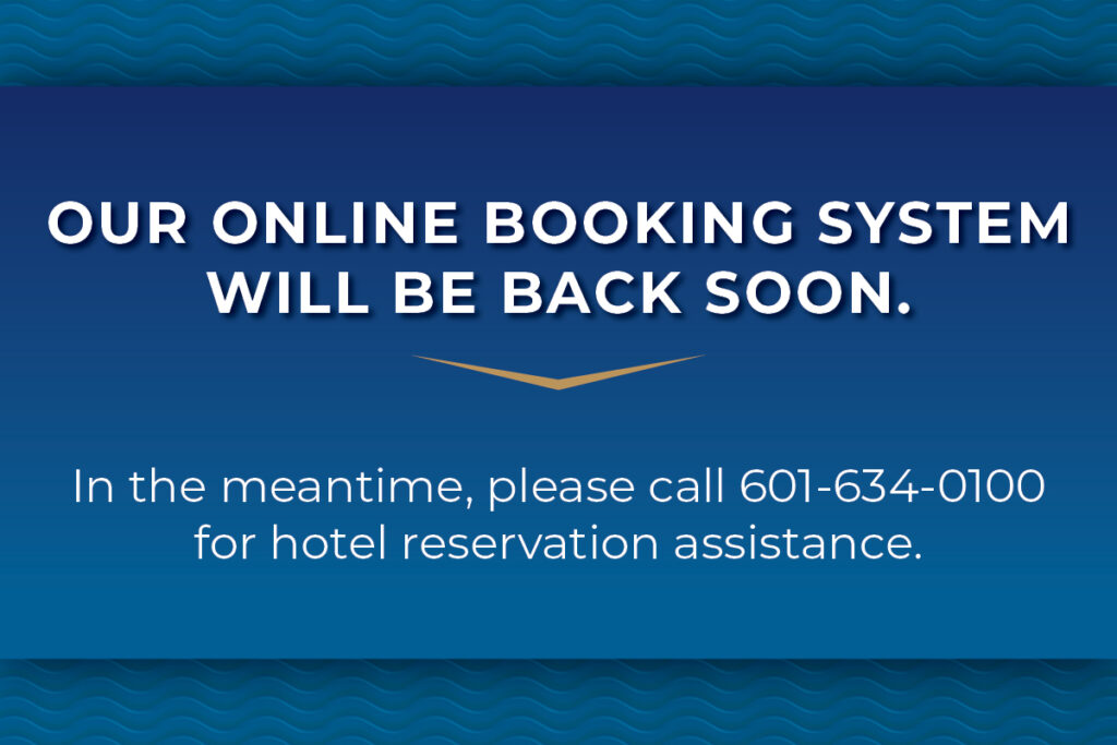 our online booking system will be back soon